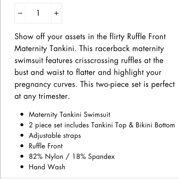 Motherhood Maternity Tankini - Picture 11 of 11